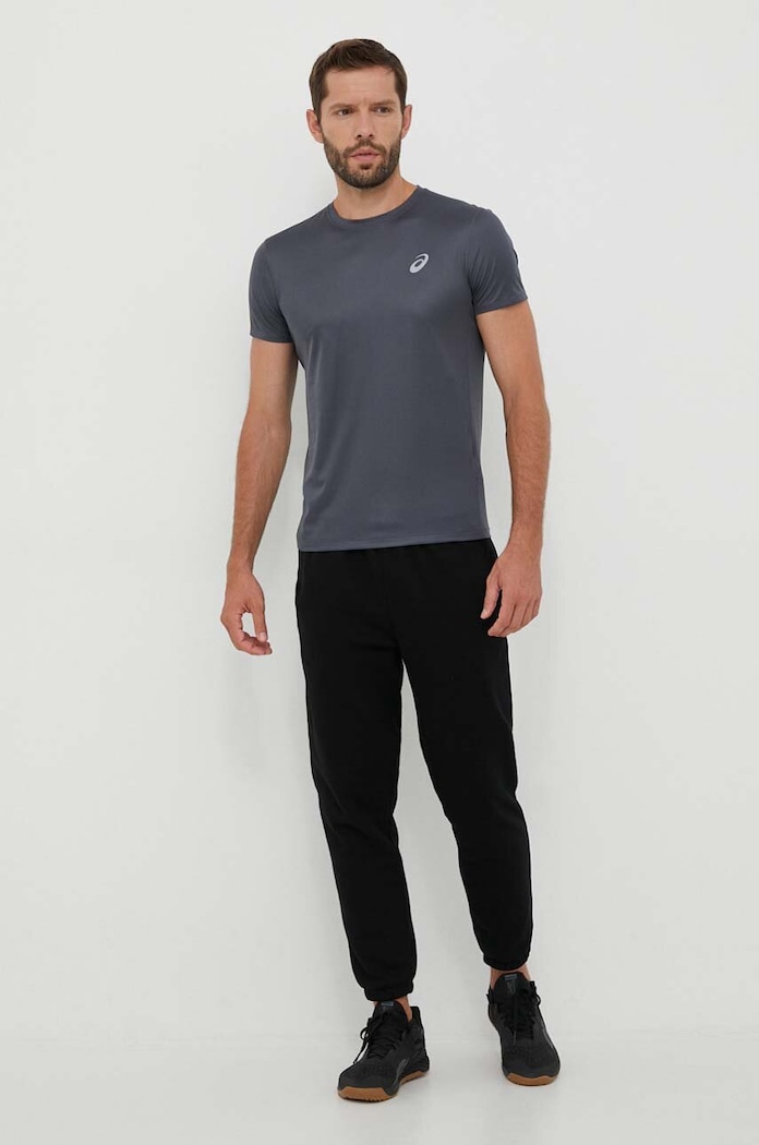 Asics t-shirt do biegania Core 2011C341.020 szary AW23