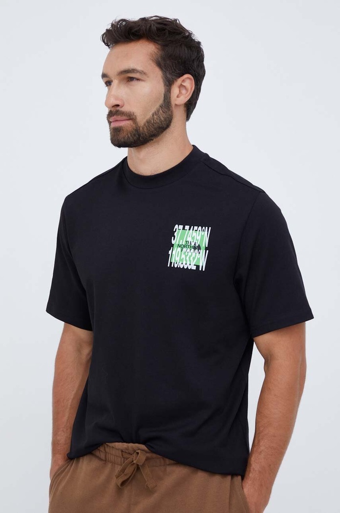 Bavlnené tričko The North Face NF0A8535JK31 čierna AW23