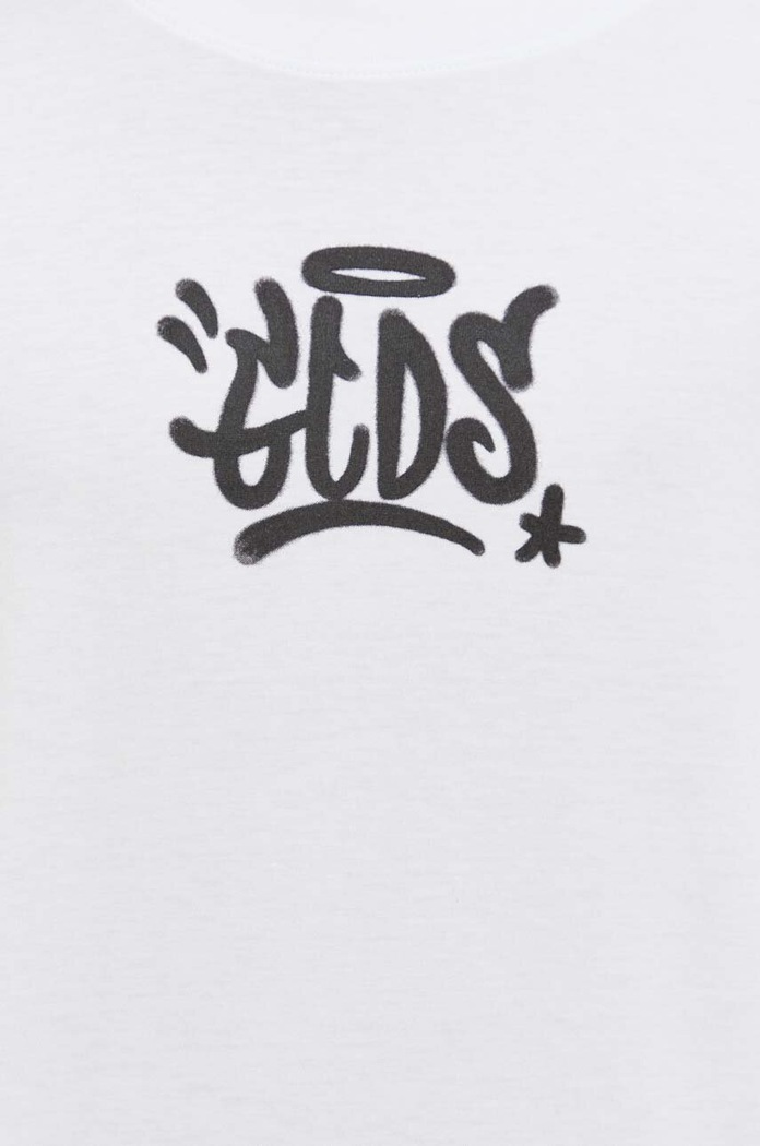 GCDS t-shirt in cotone FW23M130127 bianco