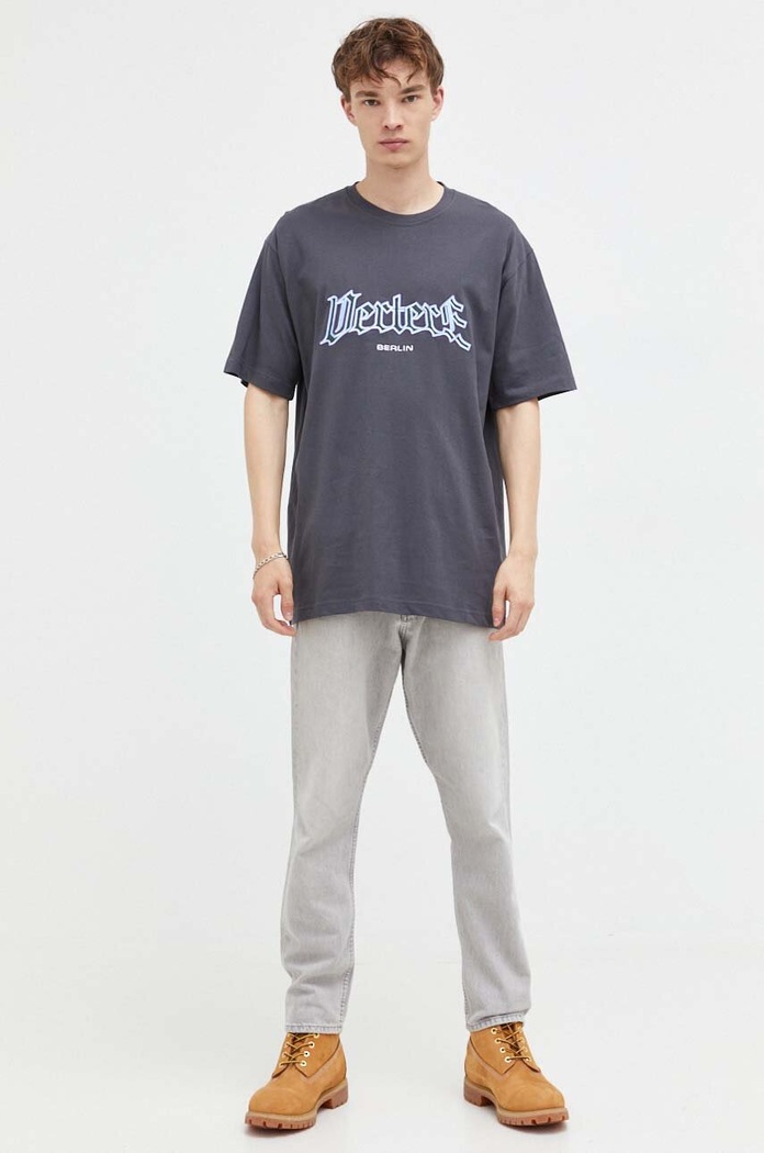 Vertere Berlin tricou din bumbac VER.T184 gri AW23