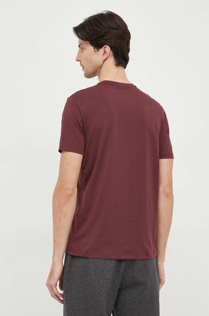 Ruházat Armani Exchange pamut póló 6RZTJM.ZJH4Z burgundia