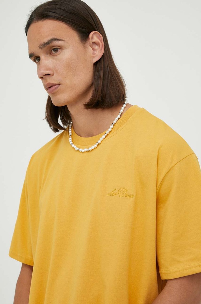 Les Deux t-shirt pozostałe żółty LDM101135