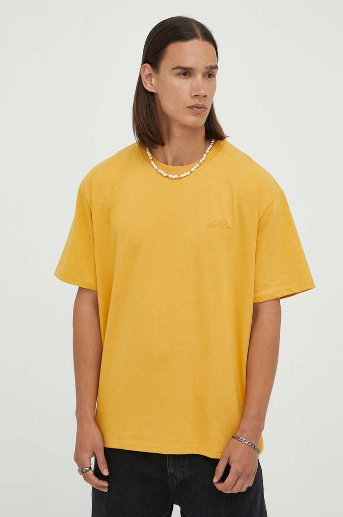 Les Deux t-shirt żółty LDM101135