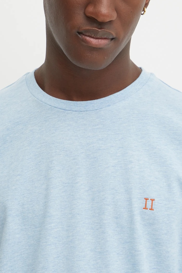 Les Deux tricou din bumbac albastru LDM101155