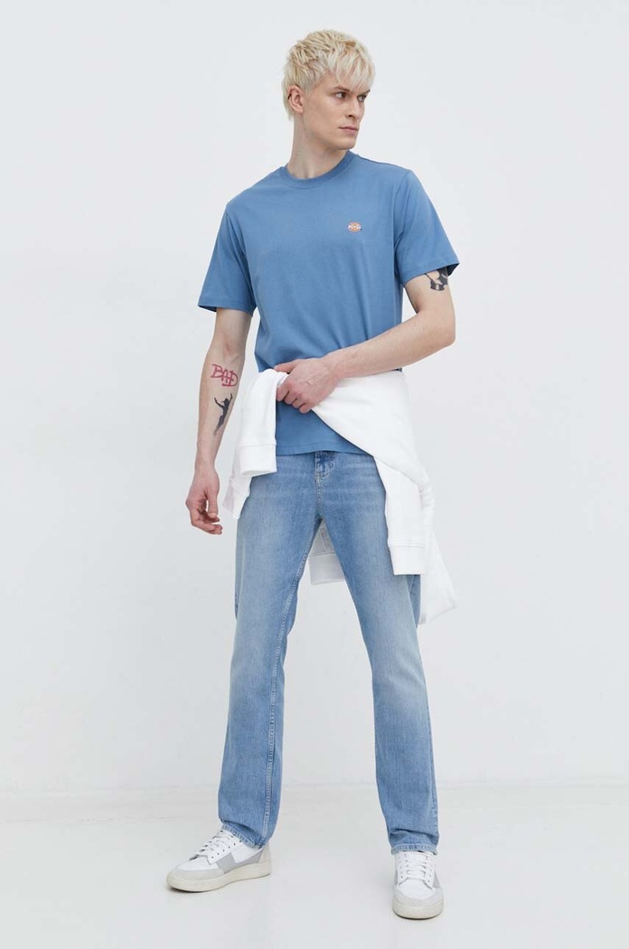 Pamučna majica Dickies DK0A4XDBF901 plava AA00