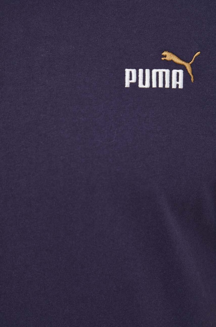 Bavlnené tričko Puma 621739 tmavomodrá