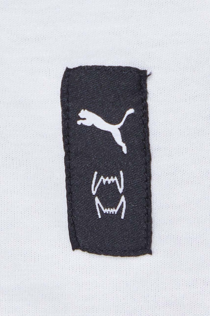 Βαμβακερό μπλουζάκι Puma μπεζ 622026