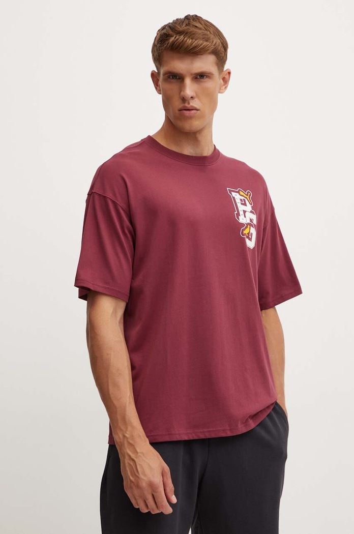 Oblečení Bavlněné tričko Puma PUMA X STAPLE 622201 burgundské