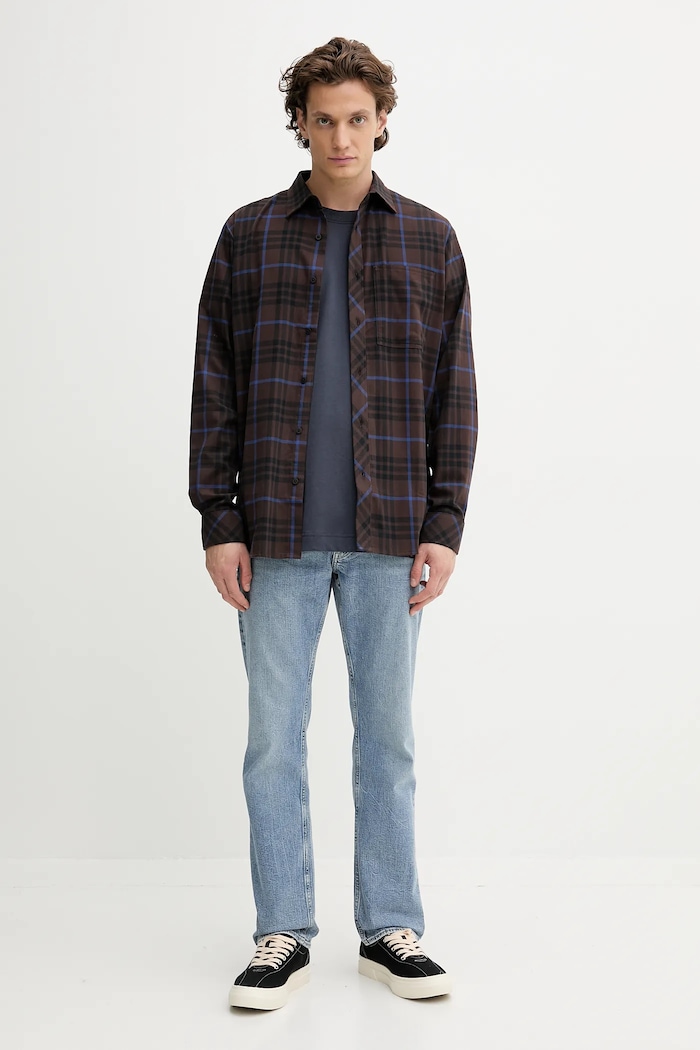 Бавовняна футболка G-Star Raw Essential loose D23471.C784 темно-синій AW25