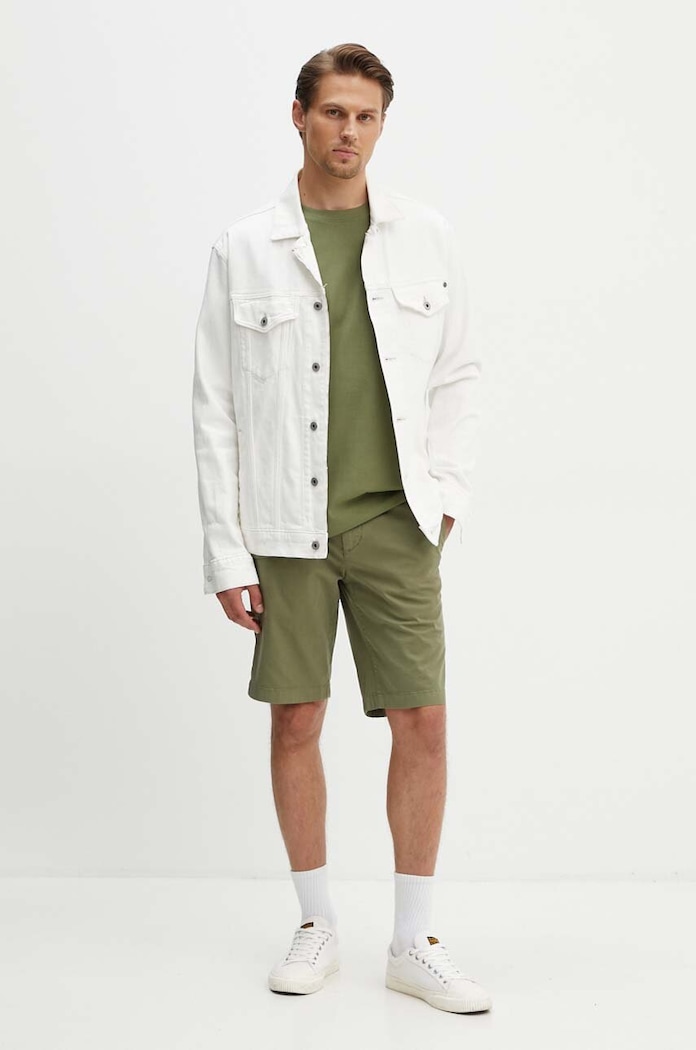 Хлопковая футболка G-Star Essential loose D23471.C784 зелёный AW25