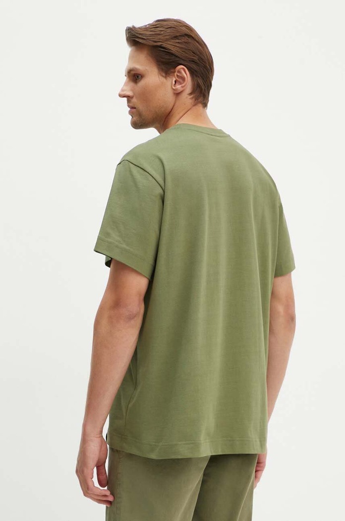 Одежда Хлопковая футболка G-Star Essential loose D23471.C784 зелёный