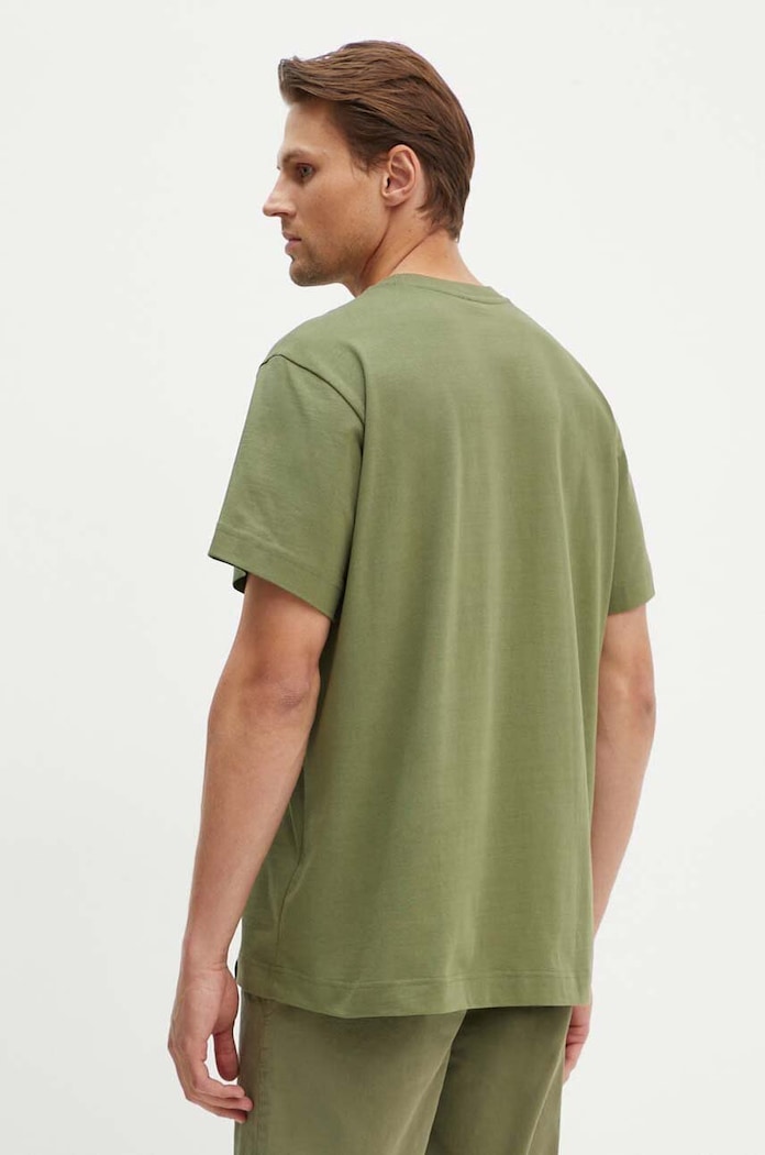 Одежда Хлопковая футболка G-Star Essential loose D23471.C784 зелёный