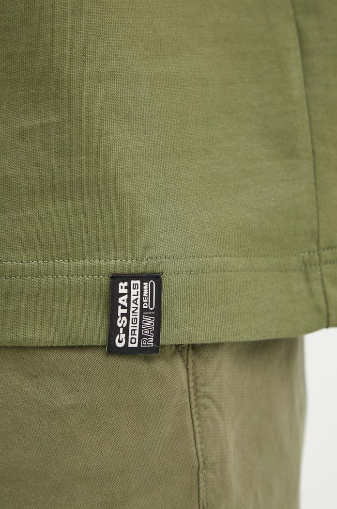 Хлопковая футболка G-Star Essential loose D23471.C784 зелёный