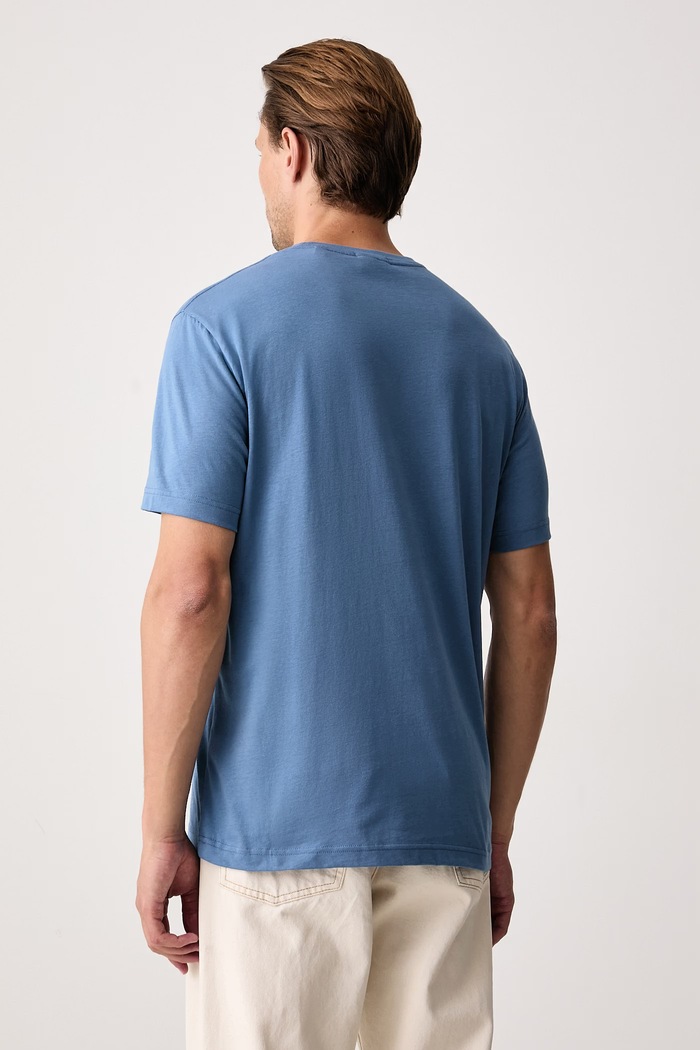 Gant T-shirt męski bawełniany 2003184 niebieski SS26