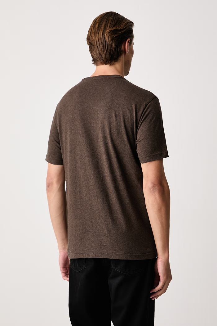 Gant T-shirt ανδρικό βαμβακερό 2003184 καφέ SS26