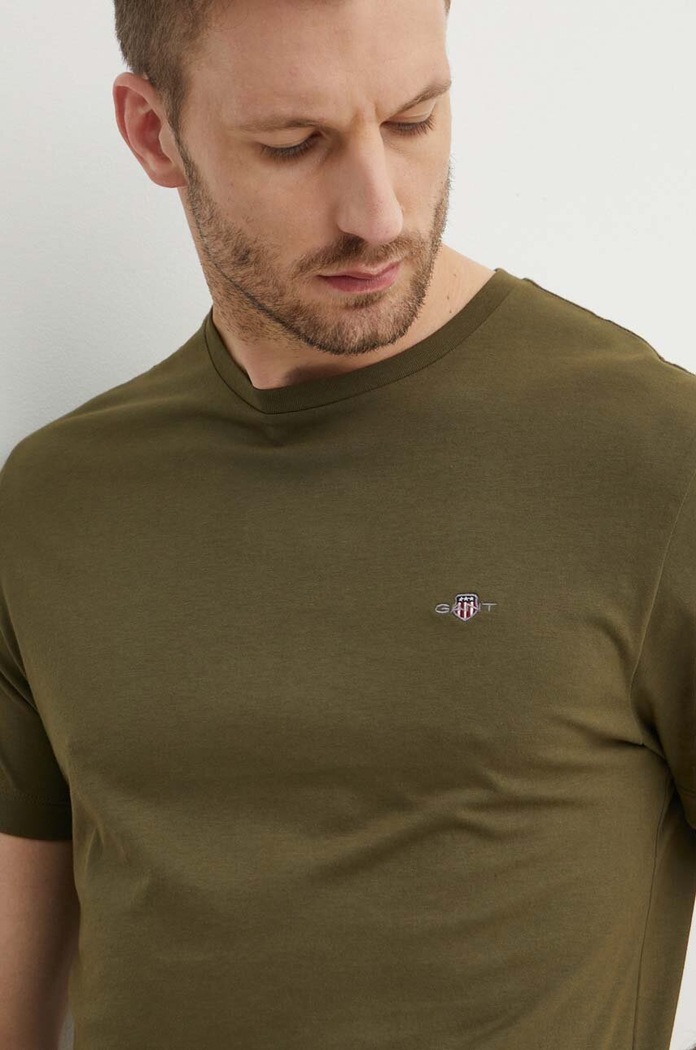 Gant Tricou bărbătesc din bumbac verde 2003184
