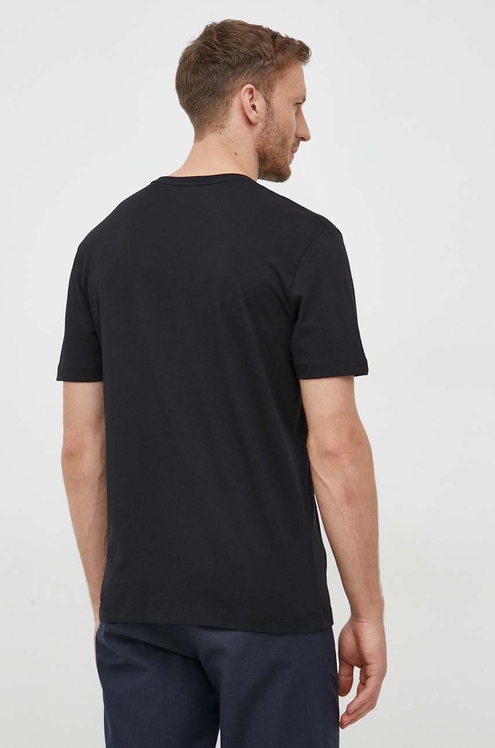 Odzież Gant T-shirt męski bawełniany 2003184 czarny