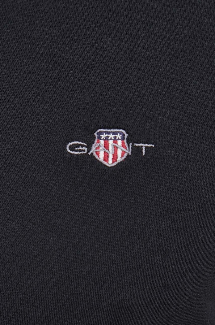 Gant T-shirt męski bawełniany 2003184 czarny