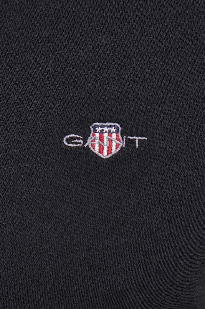 Gant T-shirt męski bawełniany 2003184 czarny