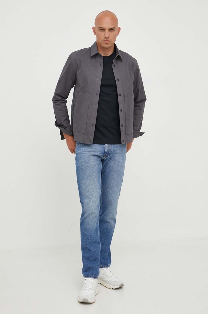 Gant tricou bărbătesc din bumbac 2003184 negru SS26