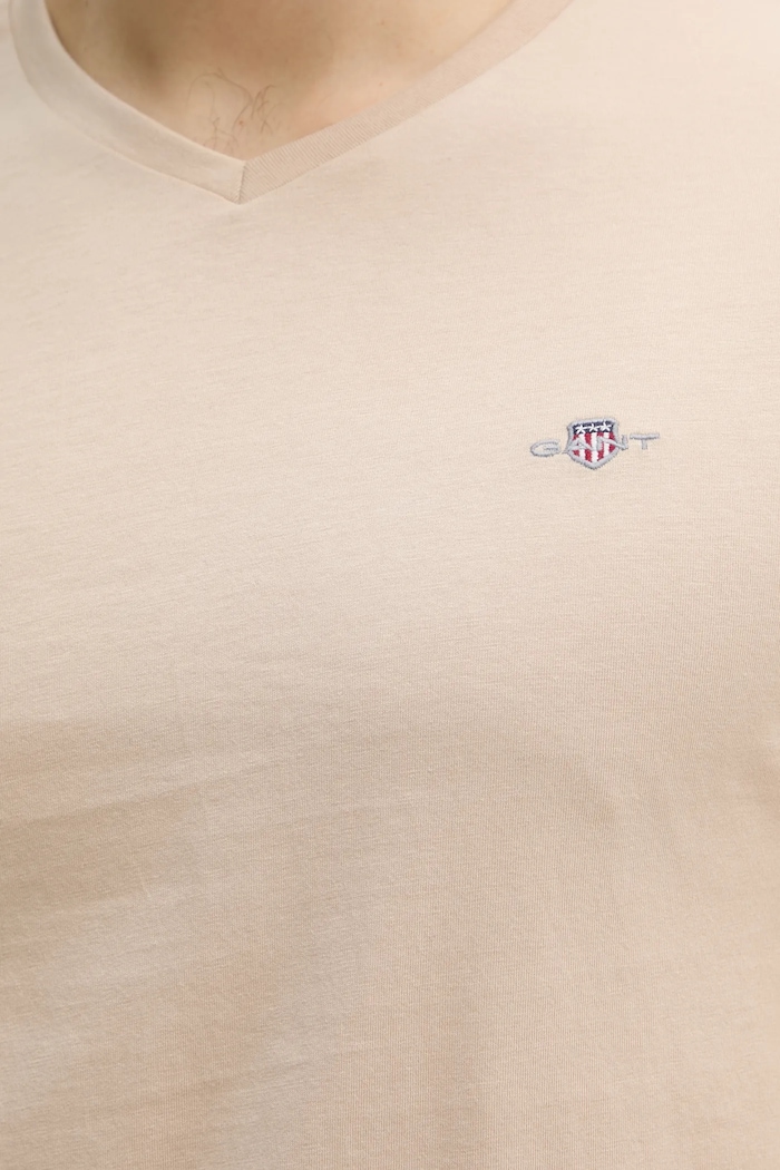 Gant tricou din bumbac 2003186 bej