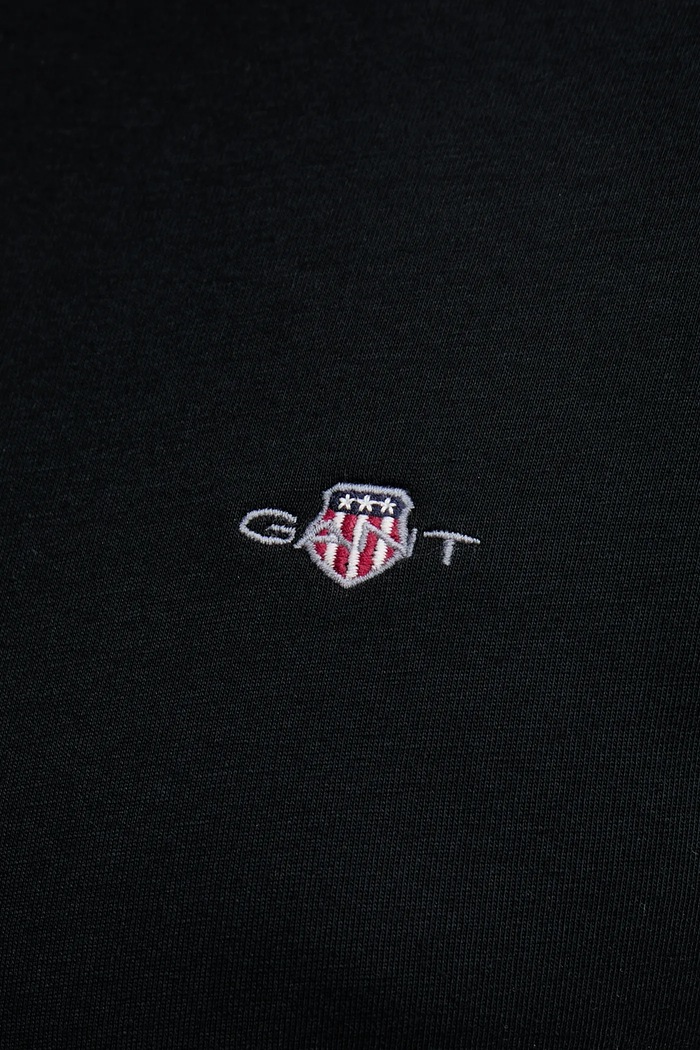 Памучна тениска Gant 2003186 черен