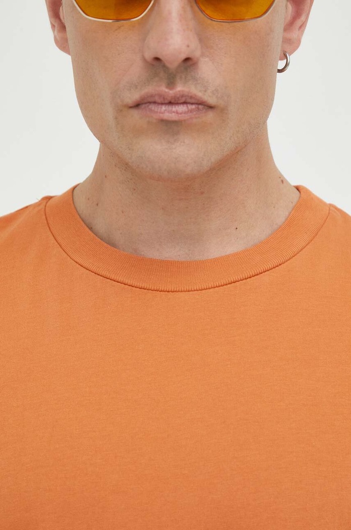 Bavlněné tričko American Vintage American Vintage oranžová MFIZ02AH23