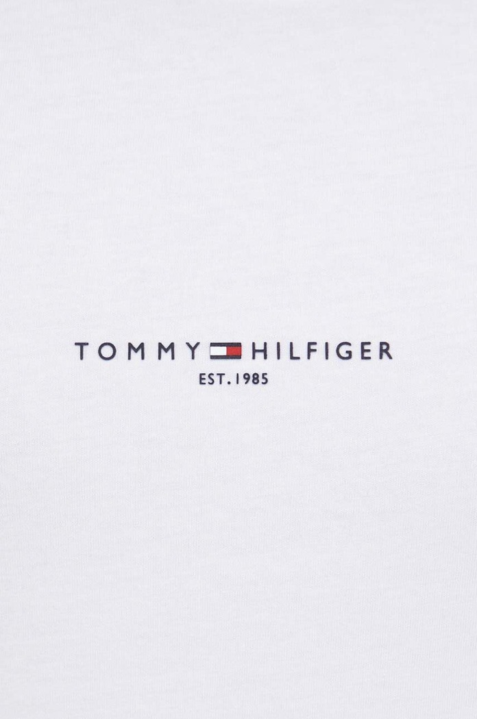 Bavlněné tričko Tommy Hilfiger MW0MW32584 bílá