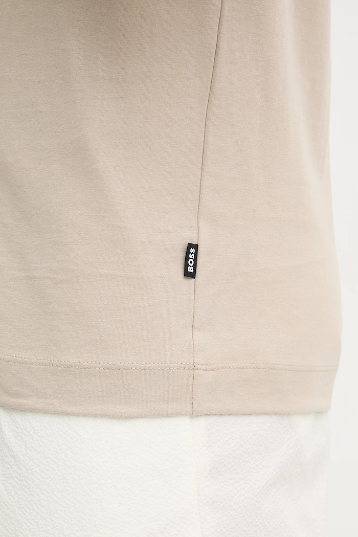 BOSS tricou basic bărbătesc din bumbac Thompson 04 50501097 bej