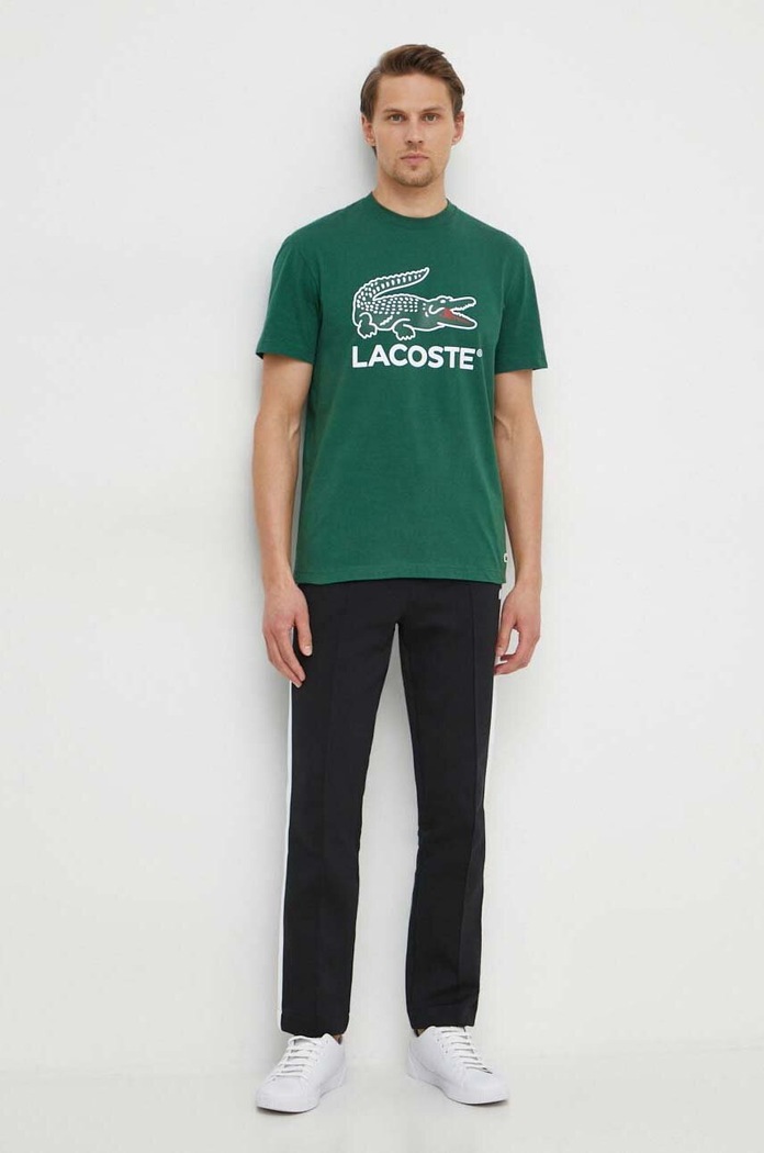 Lacoste pamut póló TH1285 zöld SS25