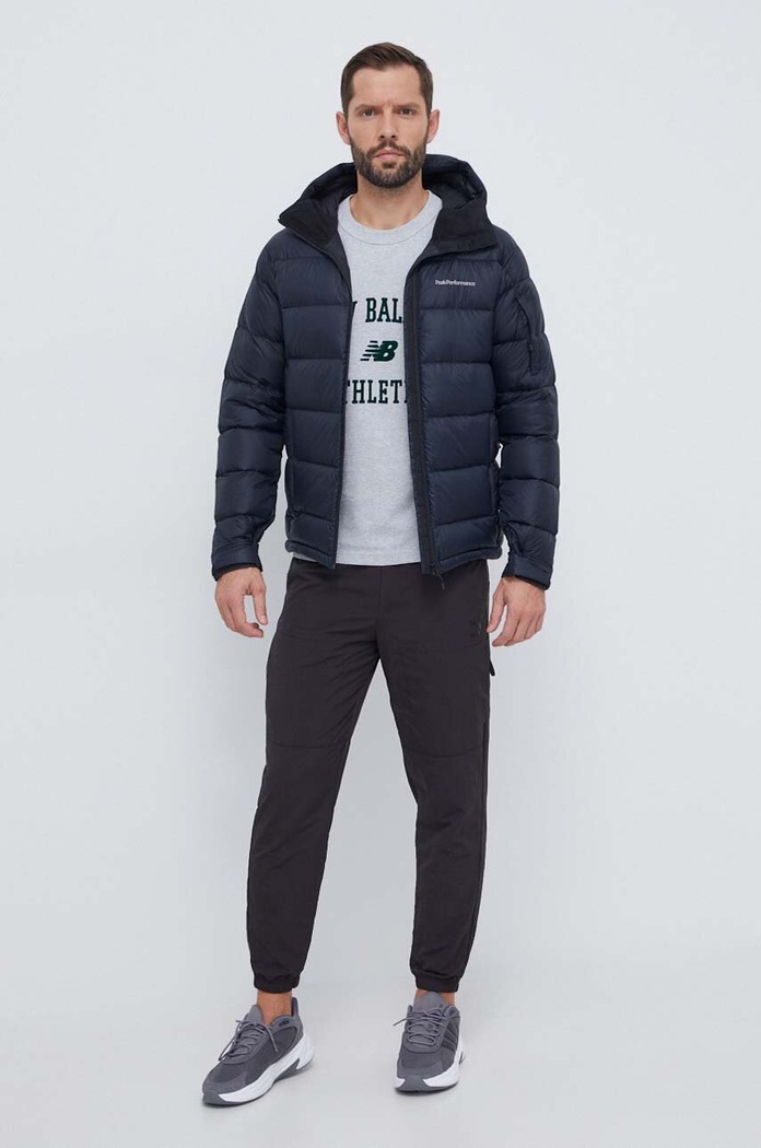 New Balance t-shirt bawełniany MT33551AG szary AW23