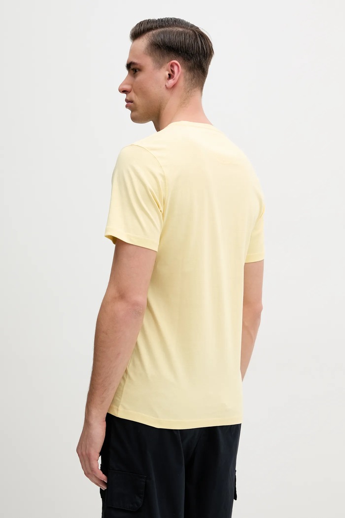 Îmbrăcăminte Barbour ESSENTIALS tricou basic din bumbac pentru bărbați MTS0331 galben