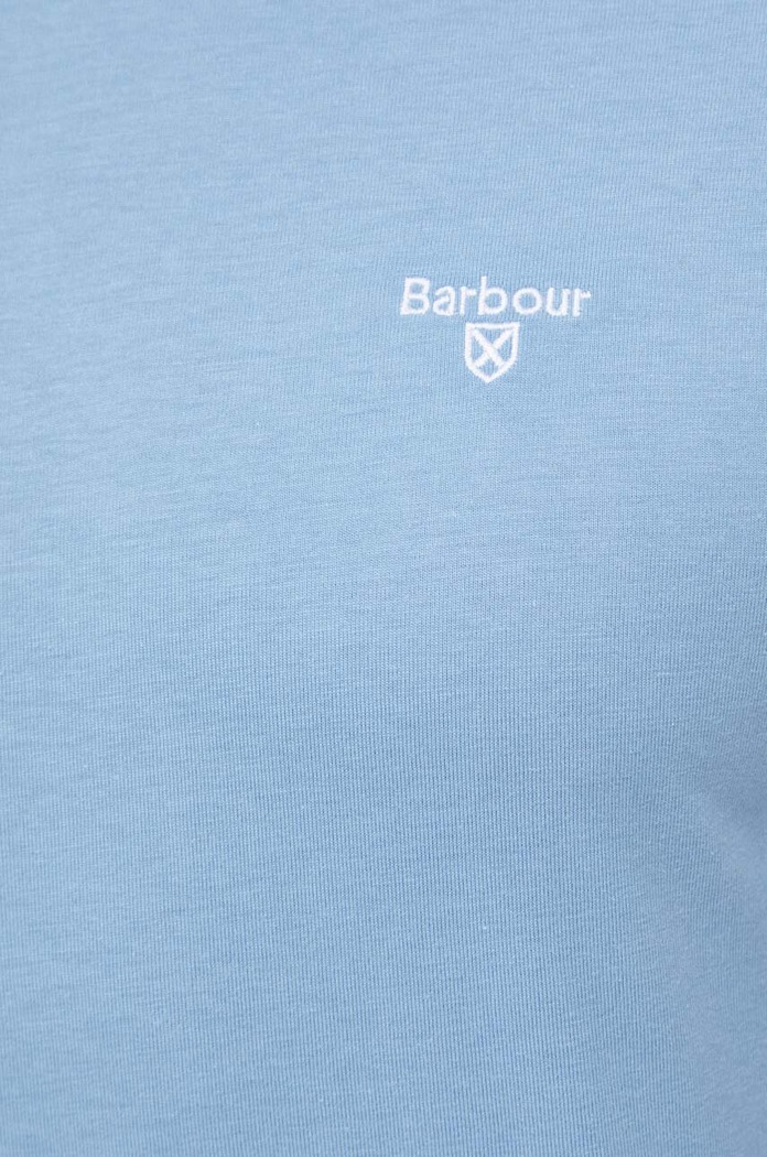 Barbour T-shirt basic męski bawełniany ESSENTIALS MTS0331 niebieski