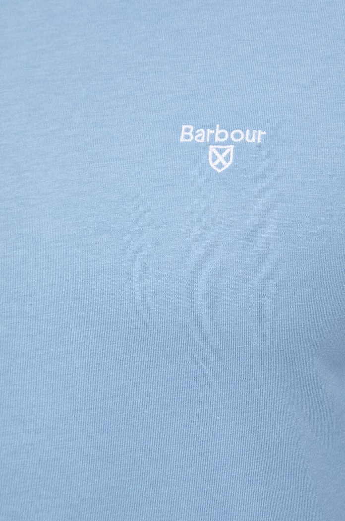 Barbour T-shirt basic męski bawełniany ESSENTIALS MTS0331 niebieski