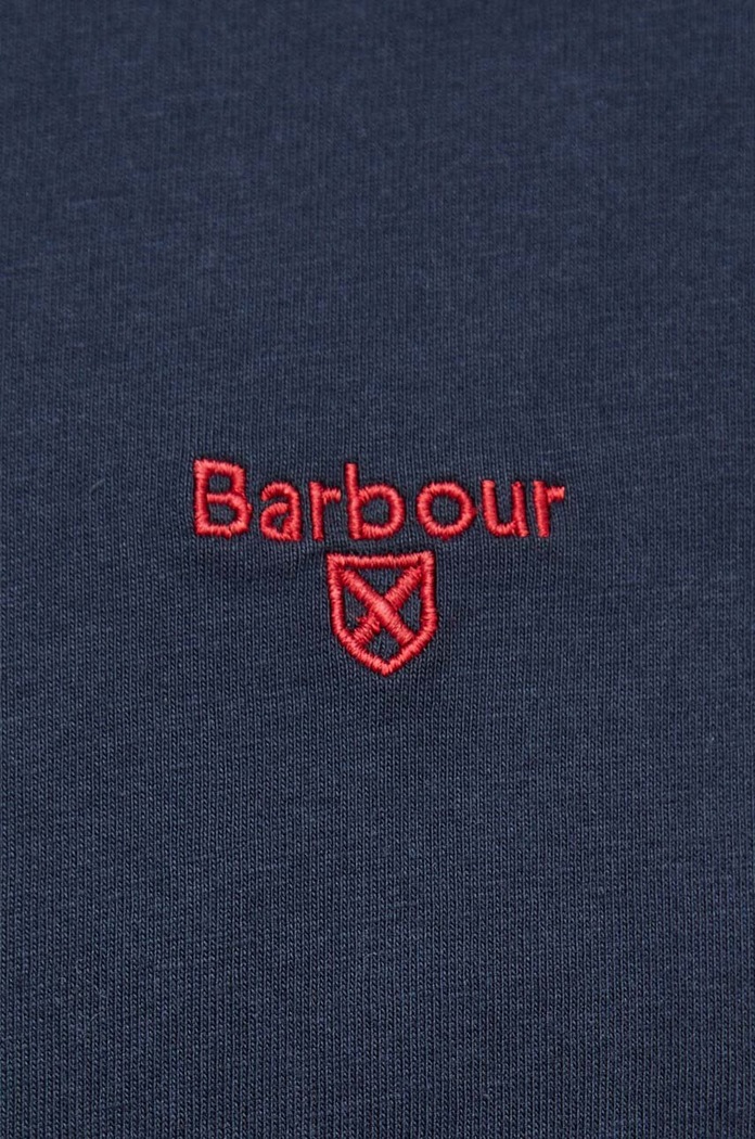 Barbour T-shirt basic męski bawełniany ESSENTIALS MTS0331 granatowy
