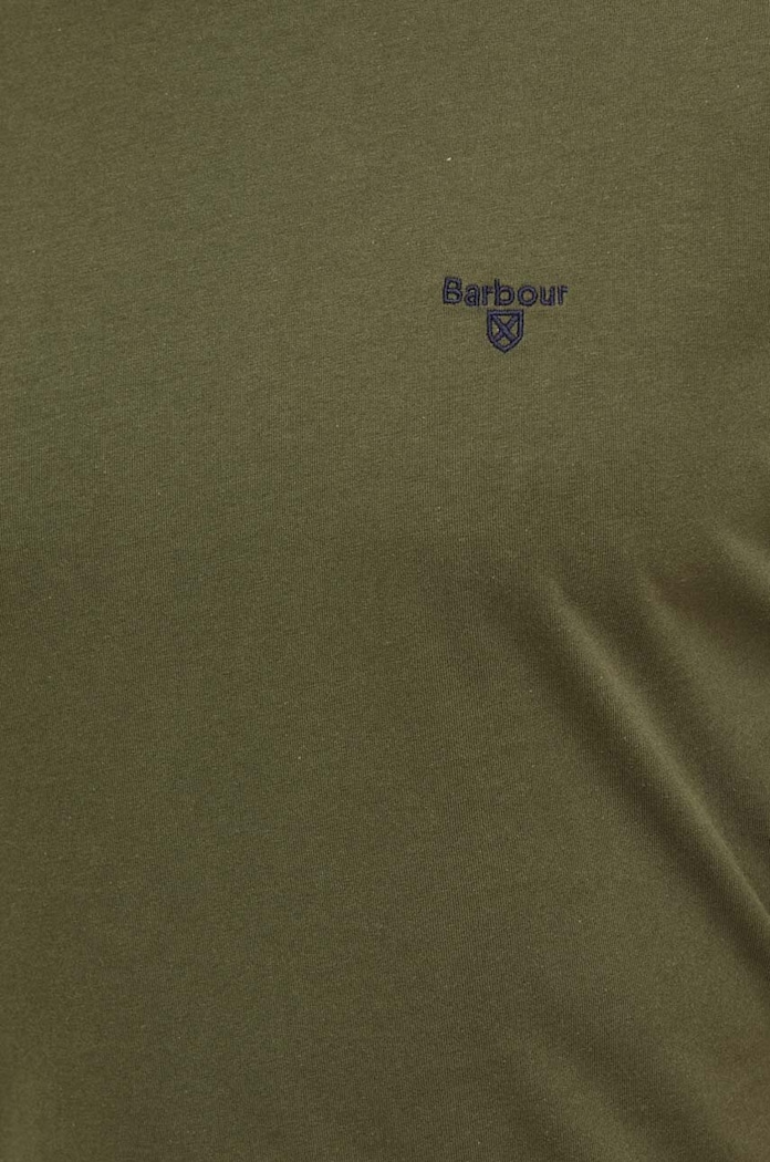 Barbour T-shirt basic męski bawełniany ESSENTIALS MTS0331 zielony