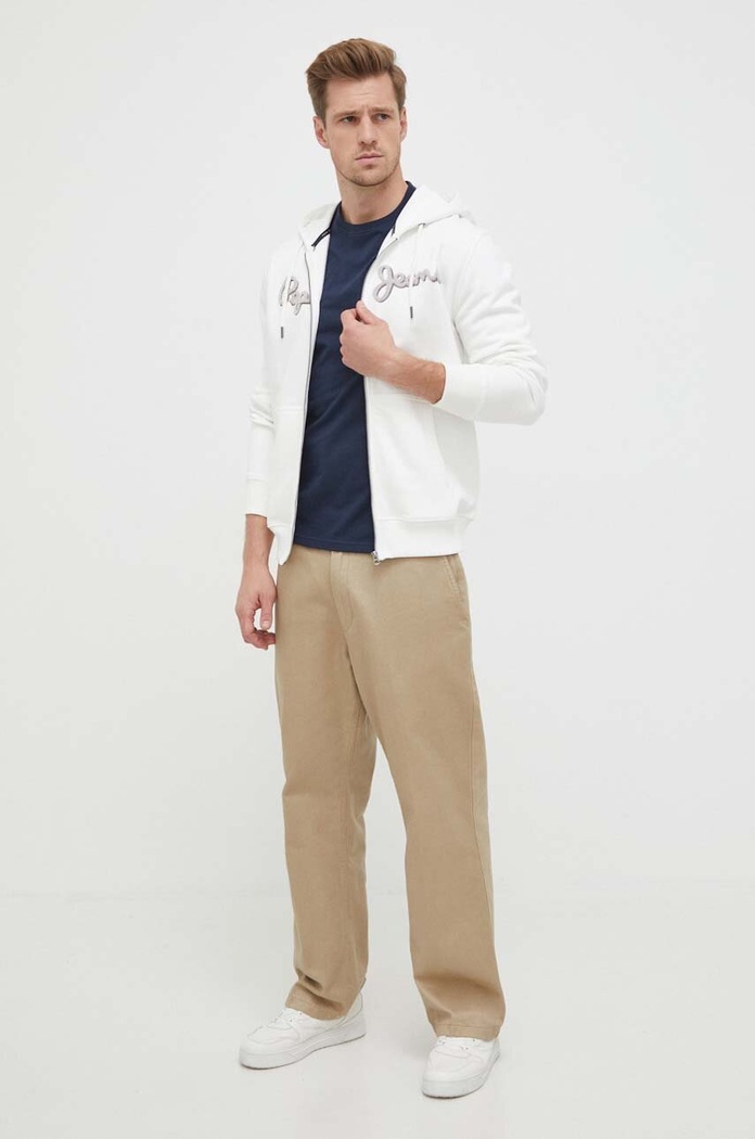 Памучна тениска Barbour MTS1114 тъмносин SS26