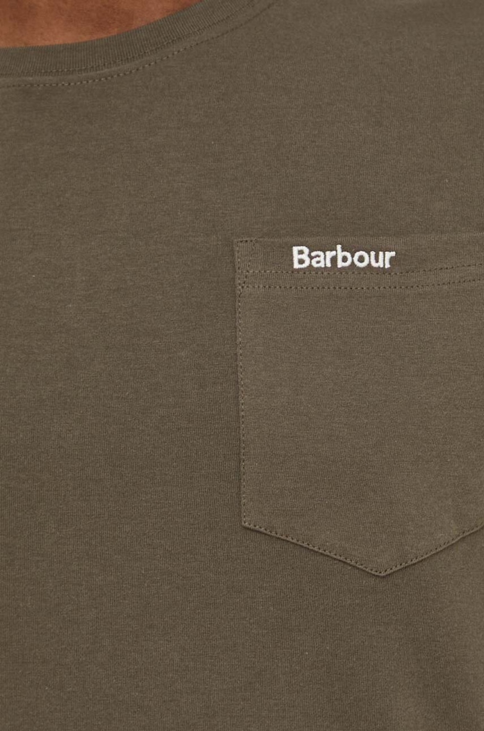 Bavlnené tričko Barbour MTS1114 zelená