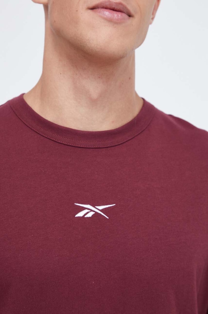 Reebok Classic pamut póló 100036149 burgundia