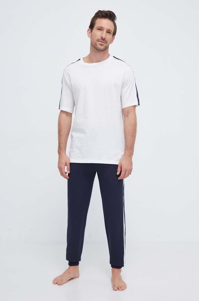 Bavlnené tričko Tommy Hilfiger UM0UM03005 béžová AW23