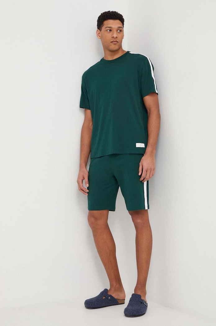 Bavlnené tričko Tommy Hilfiger UM0UM03005 zelená AW23