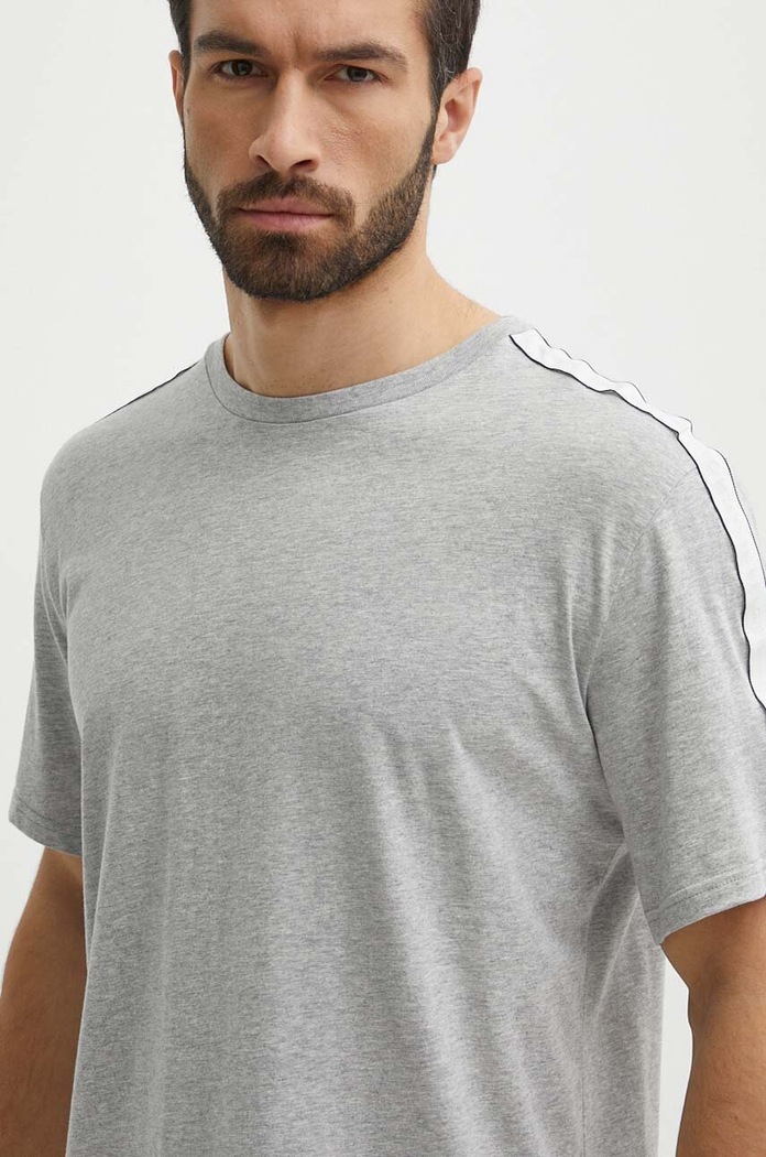 Pamučna majica Tommy Hilfiger bez uzorka siva UM0UM03005