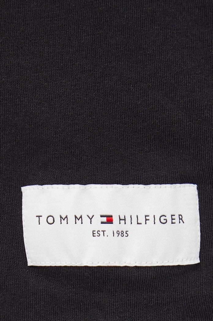 Bombažna kratka majica Tommy Hilfiger črna UM0UM03005