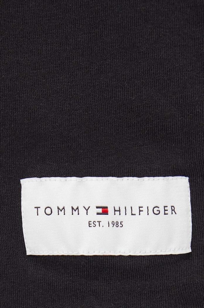 Bombažna kratka majica Tommy Hilfiger črna UM0UM03005