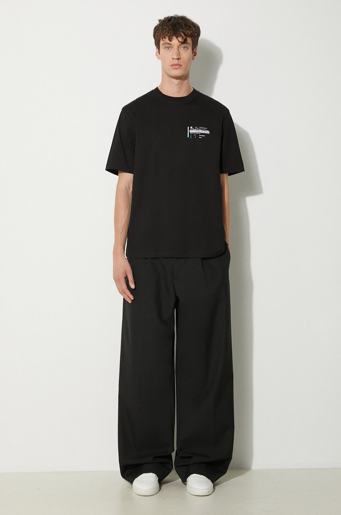 STAMPD cotton t-shirt SLA.M3229TE.BLK black SS24