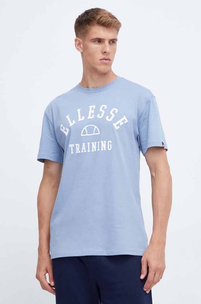 Bavlněné tričko Ellesse modrá SHN15260