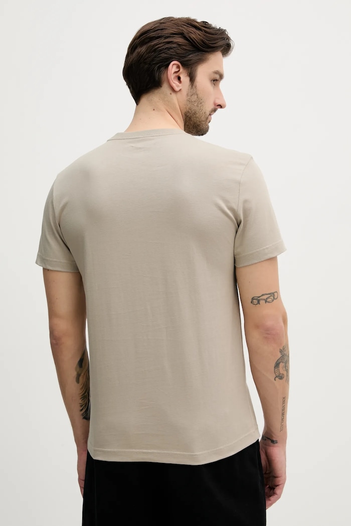 Bombažna kratka majica Calvin Klein Jeans 2-pack bež J30J320199