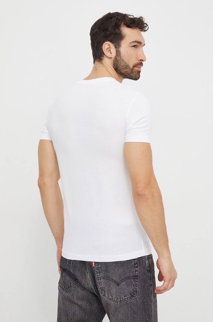 Bavlněné tričko Calvin Klein Jeans J30J322344 bílá SS24