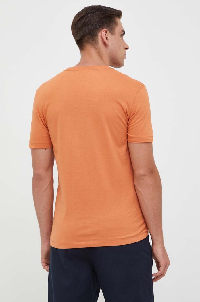 Oblečení Bavlněné tričko Calvin Klein Jeans J30J322344 oranžová