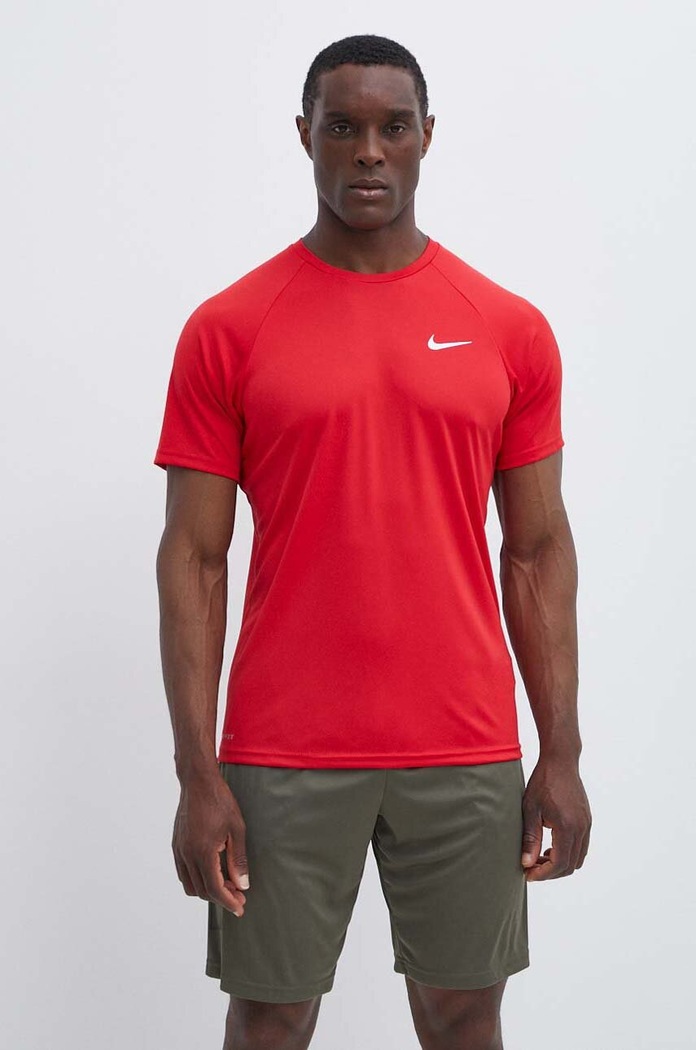 Nike t-shirt kąpielowy męski czerwony NESSA586